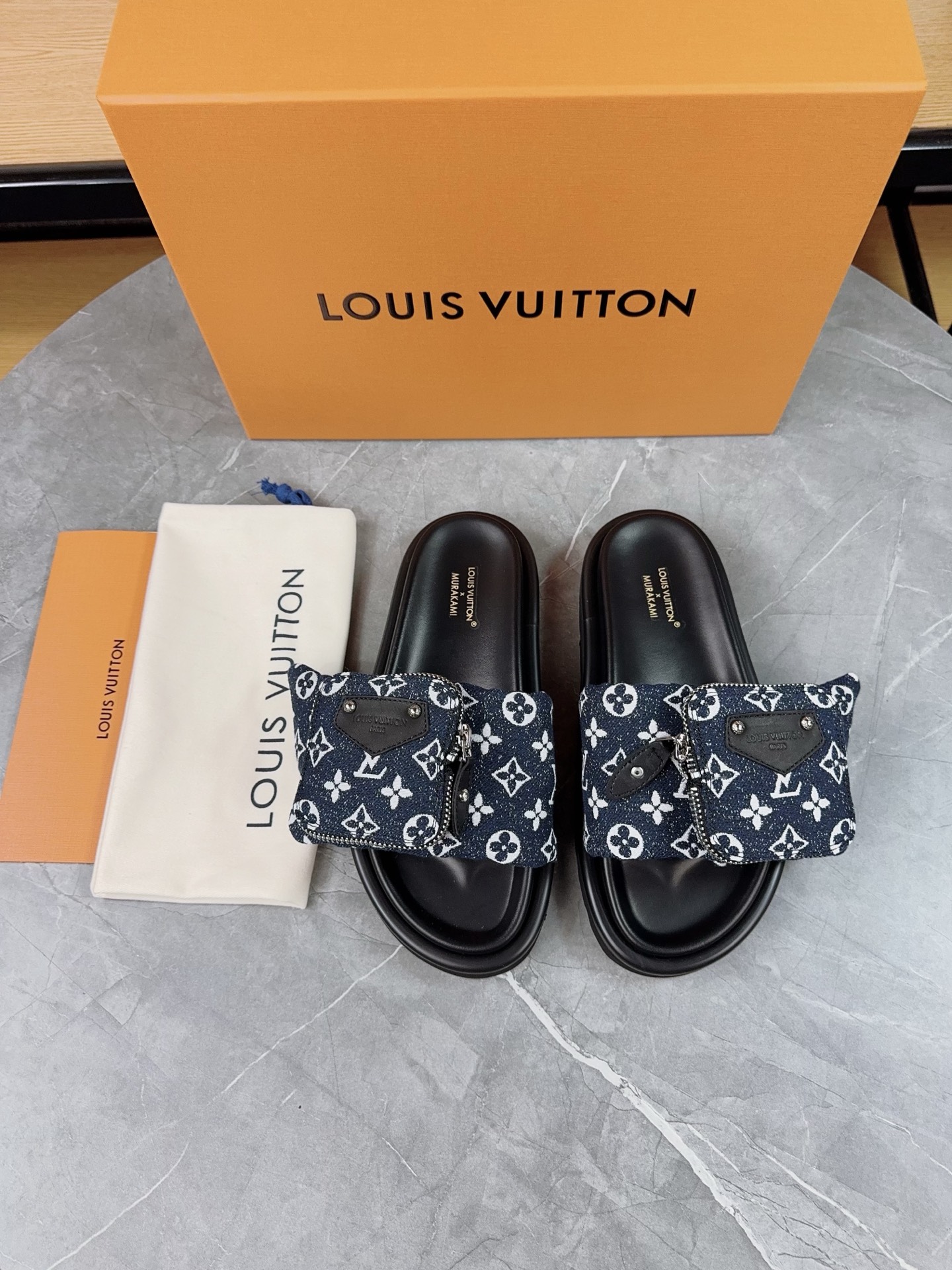 Louis Vuitton Pool Pillow Comfort Flat Sandal Monogram Fabric, Adjustable Strap 6 i1739962528127 8060 0 4