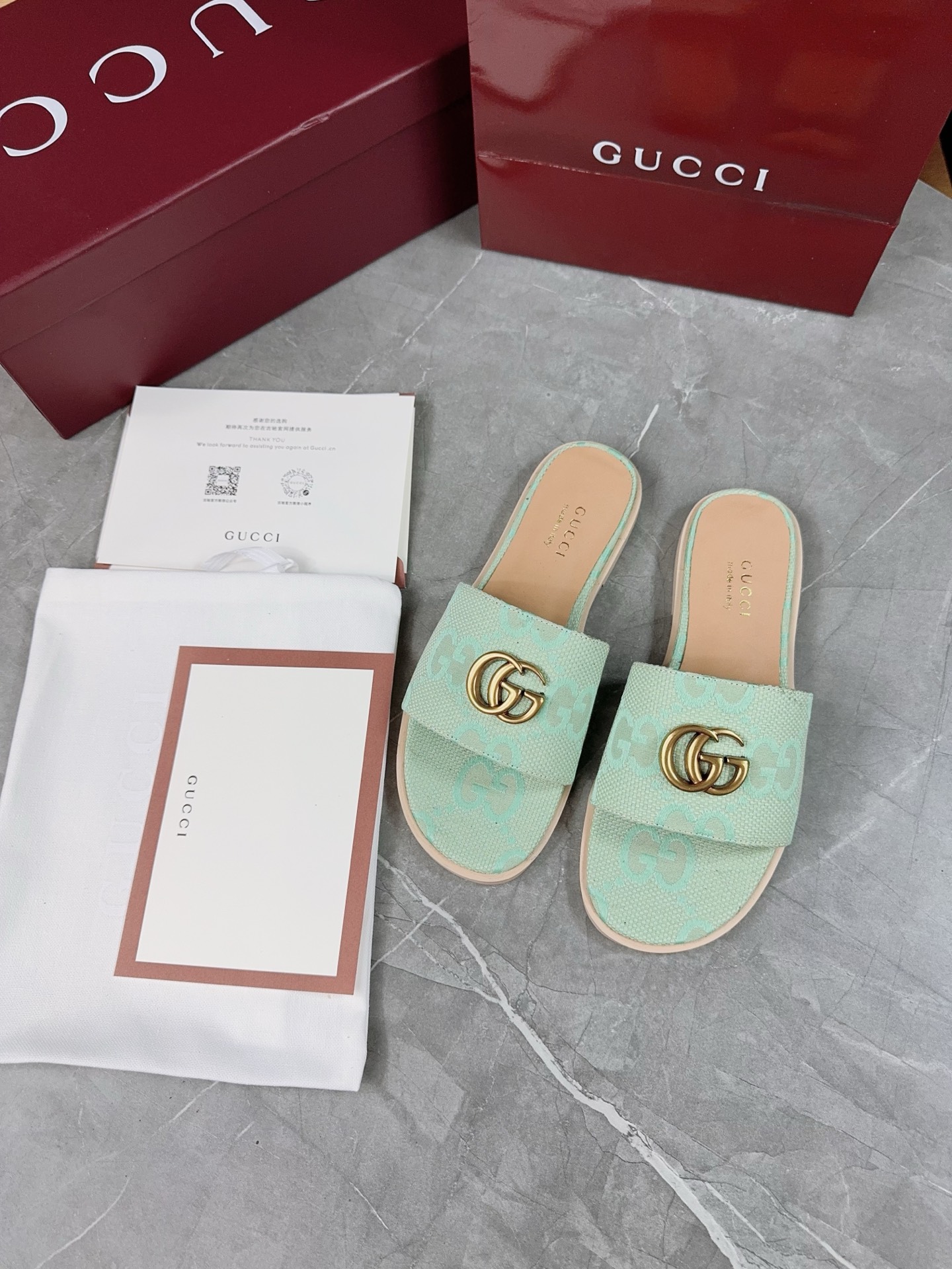 Gucci Women's Flat Sandals with GG Motif - Stylish Summer Slides 8 i1741067204464 6570 0 7