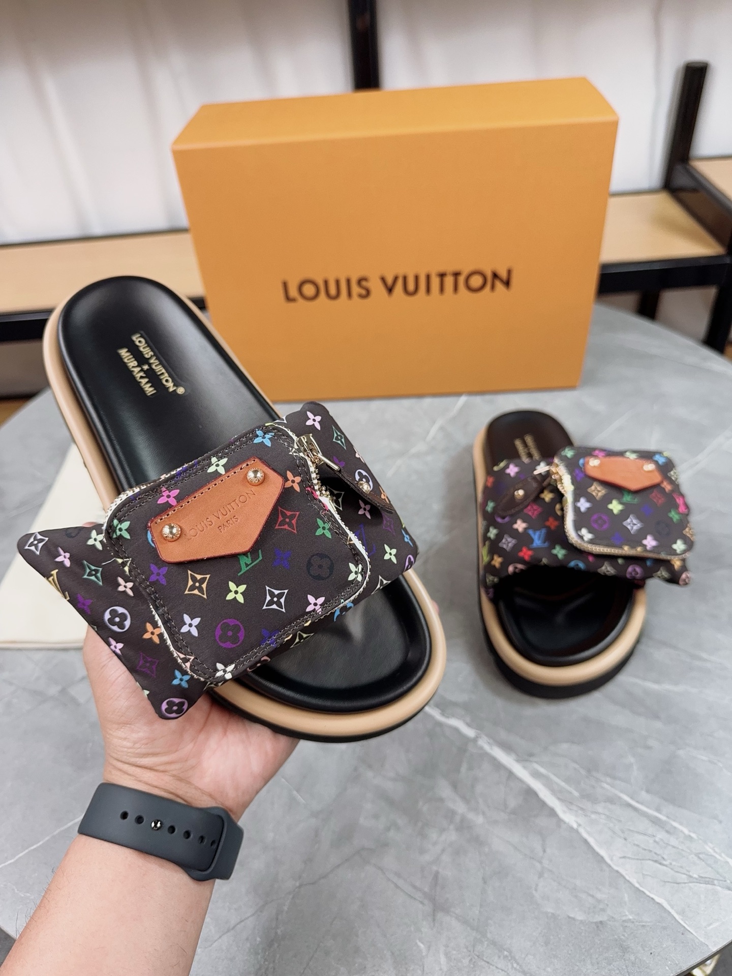 Louis Vuitton Pool Pillow Comfort Flat Sandals with Monogram, Multicolor
