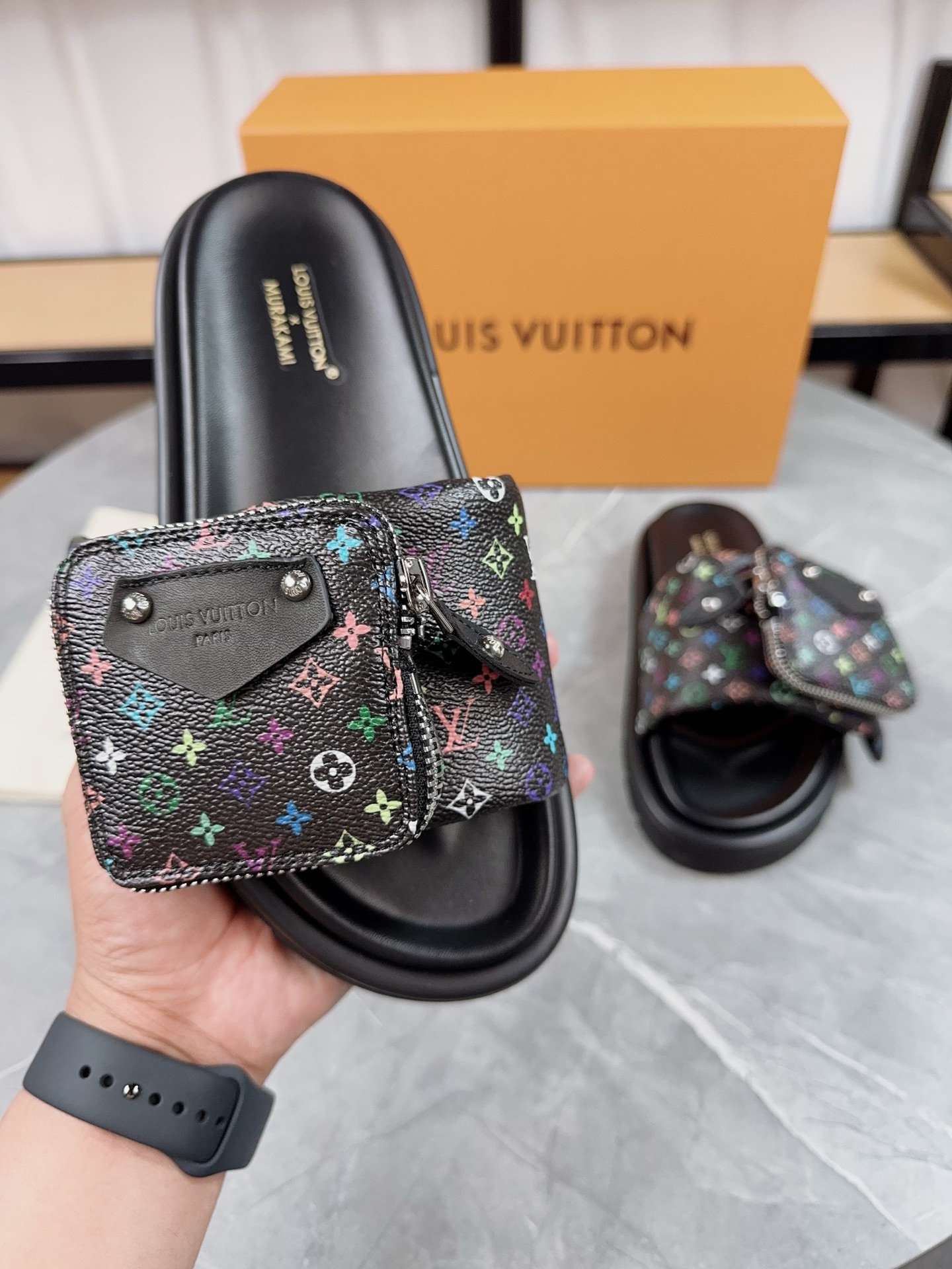 Louis Vuitton Pool Pillow Comfort Flat Sandal Monogram Embossed Slides 8 i1741083573452 6793 0 6