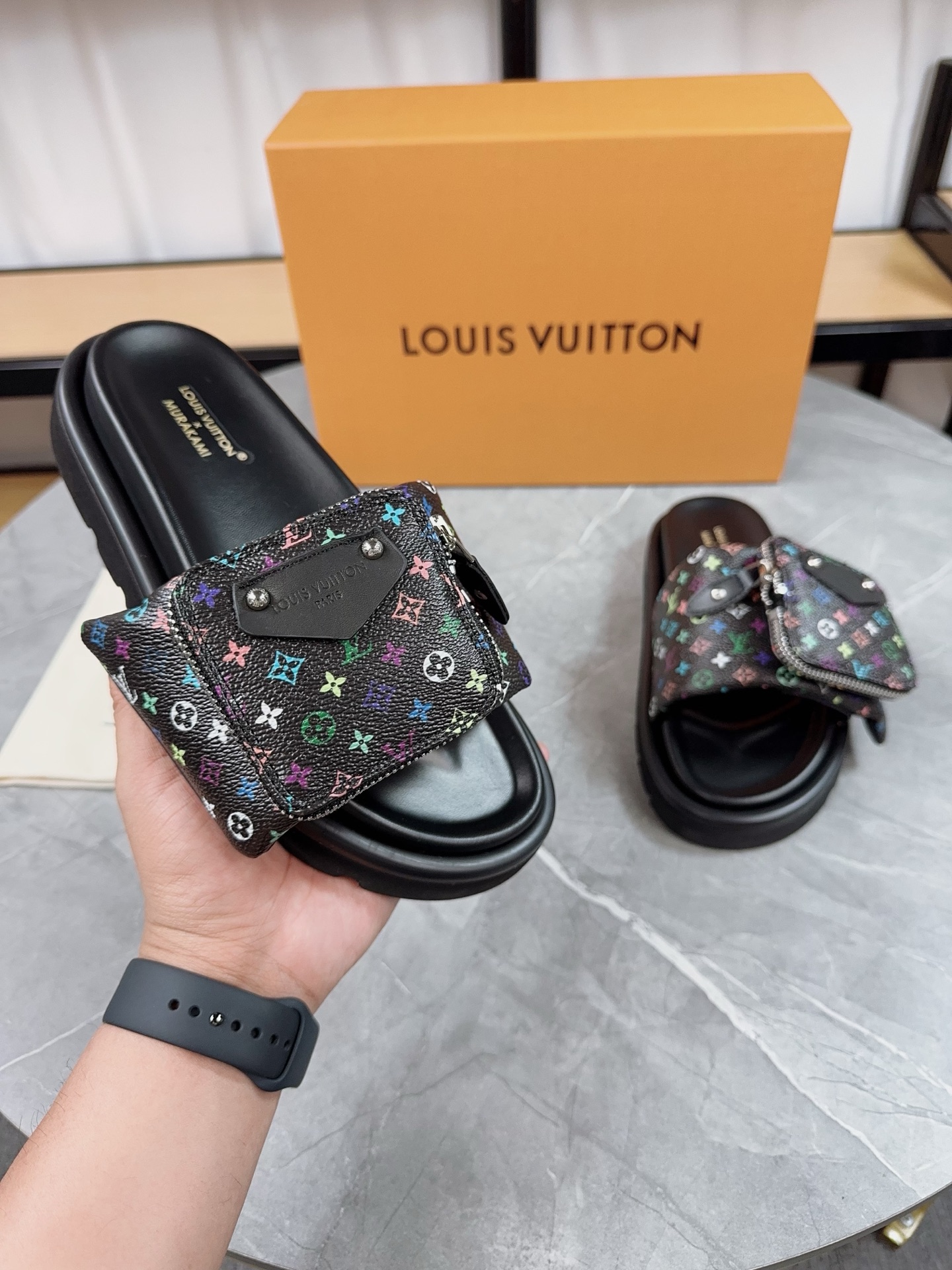 Louis Vuitton Pool Pillow Comfort Flat Sandal Monogram Embossed Slides 7 i1741083573466 1982 0 5