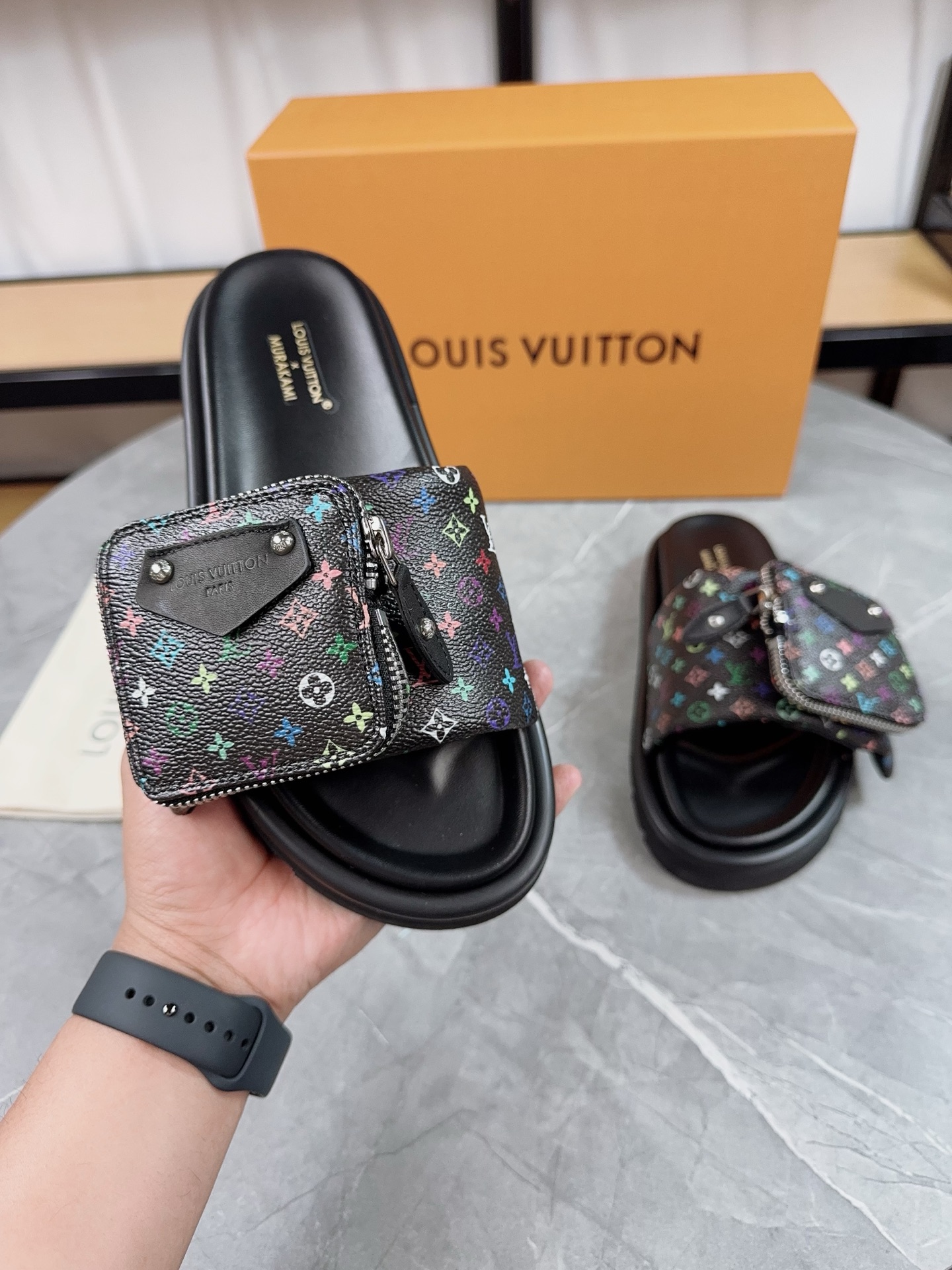 Louis Vuitton Pool Pillow Comfort Flat Sandal Monogram Embossed Slides