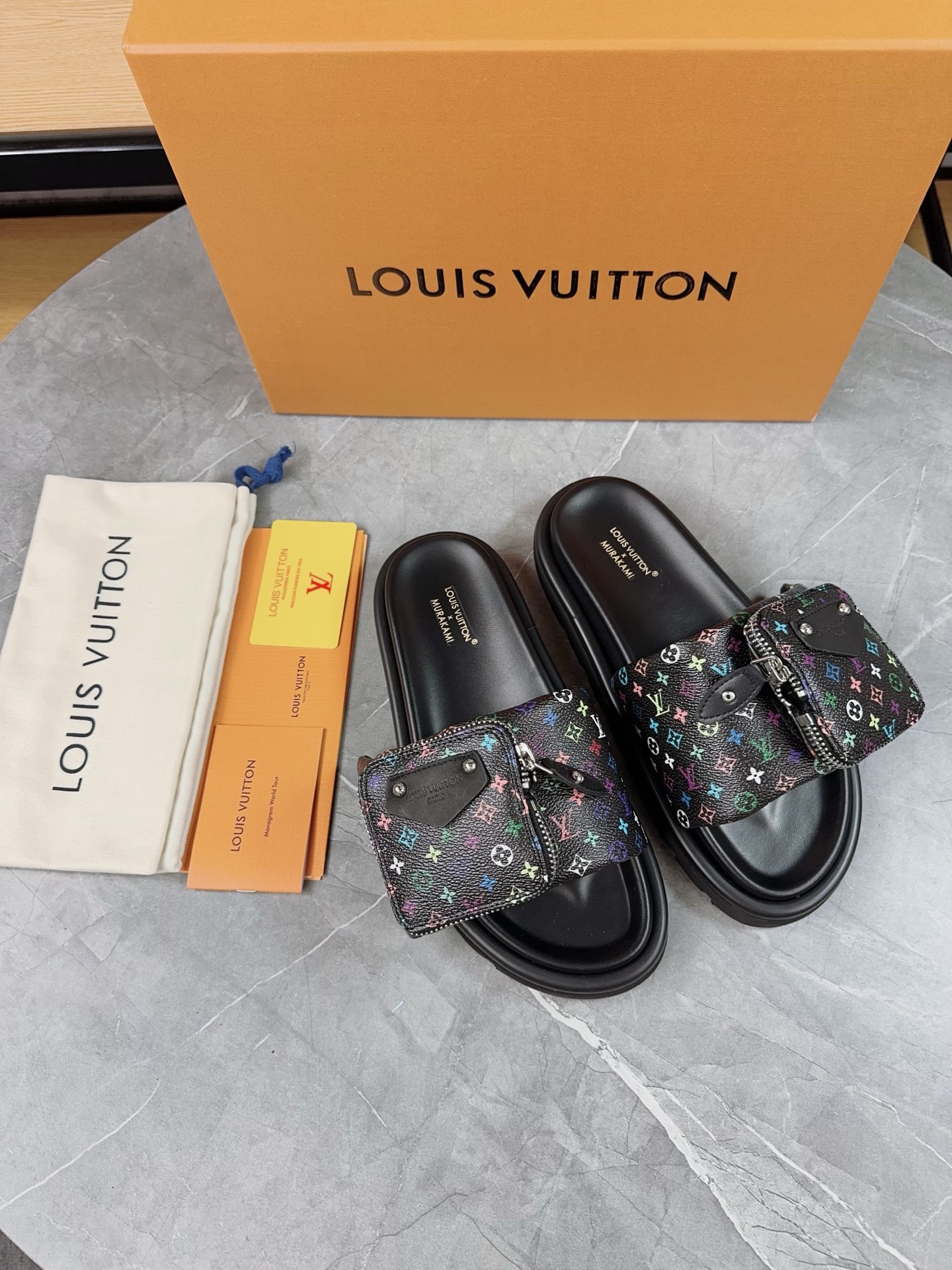 Louis Vuitton Pool Pillow Comfort Flat Sandal Monogram Embossed Slides 4 i1741083574384 1073 0 2