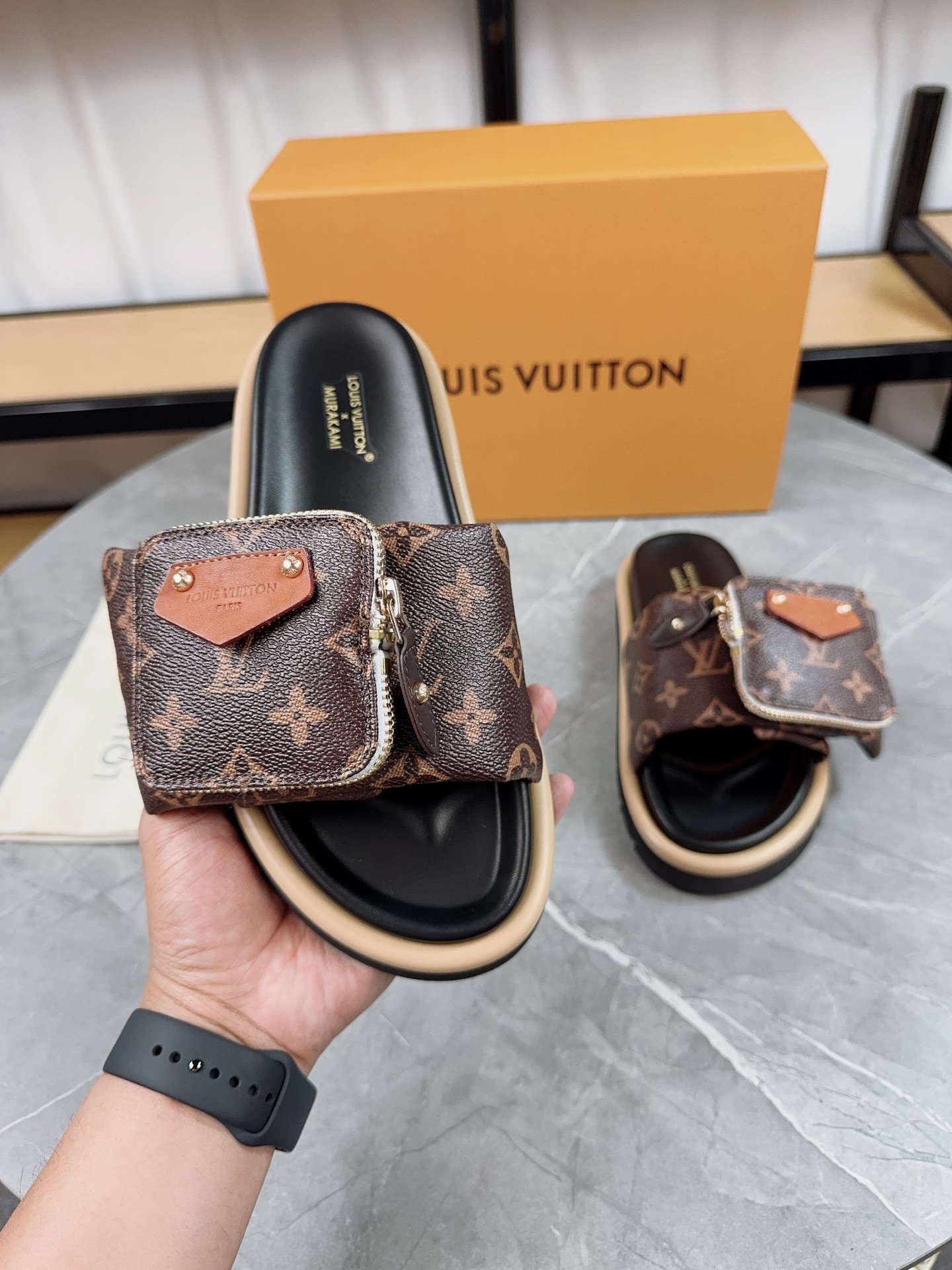 Louis Vuitton Pool Pillow Comfort Flat Sandal in Monogram Canvas 4 i1741083592851 5650 0 2