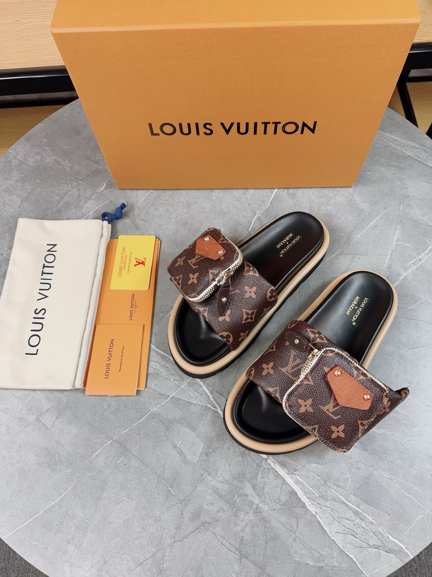 Louis Vuitton Pool Pillow Comfort Flat Sandal in Monogram Canvas 7 i1741083593462 193 0 5