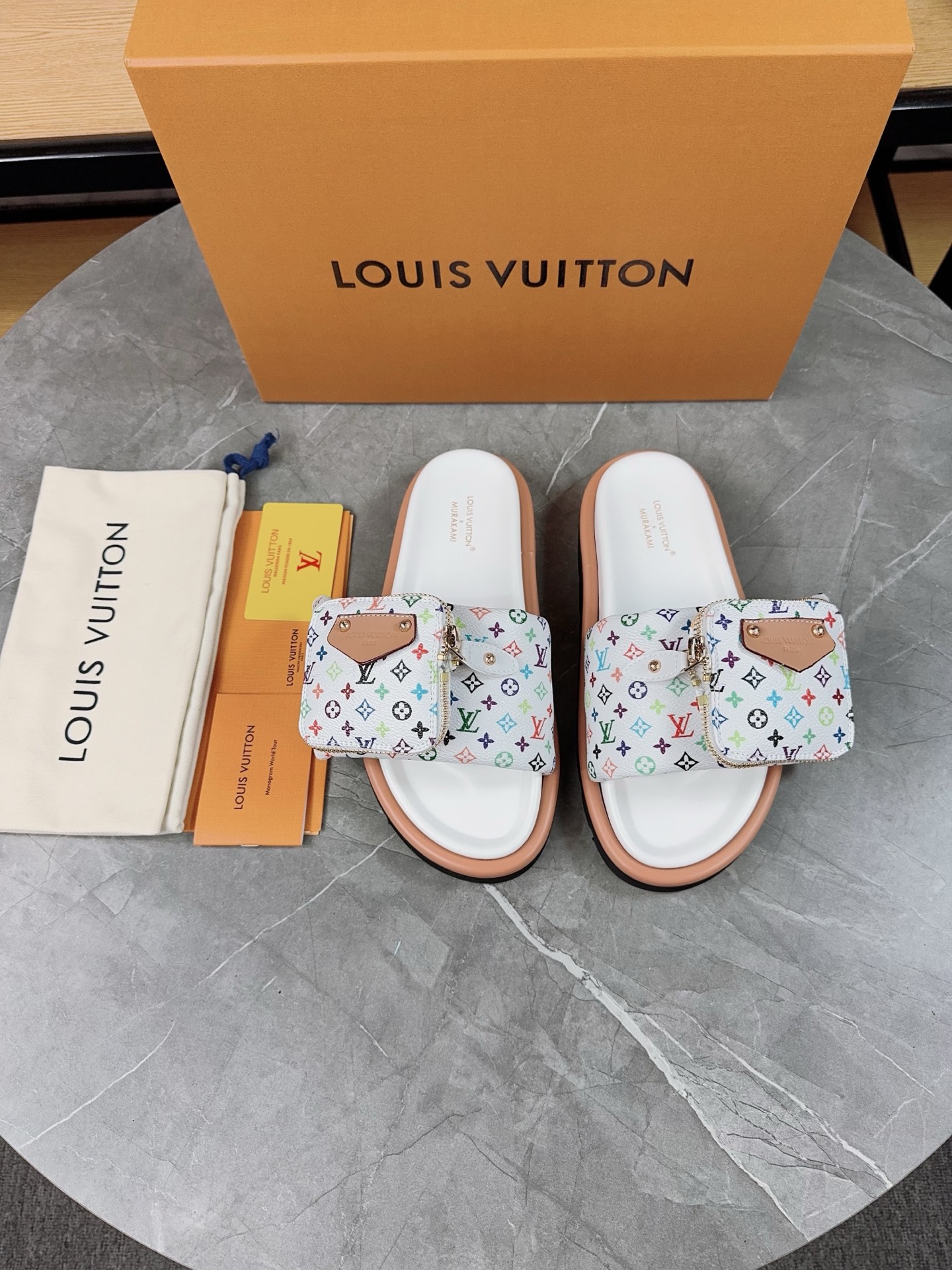 Louis Vuitton Pool Pillow Comfort Flat Sandal with Monogram Detailing 10 i1741083609930 9050 0 8