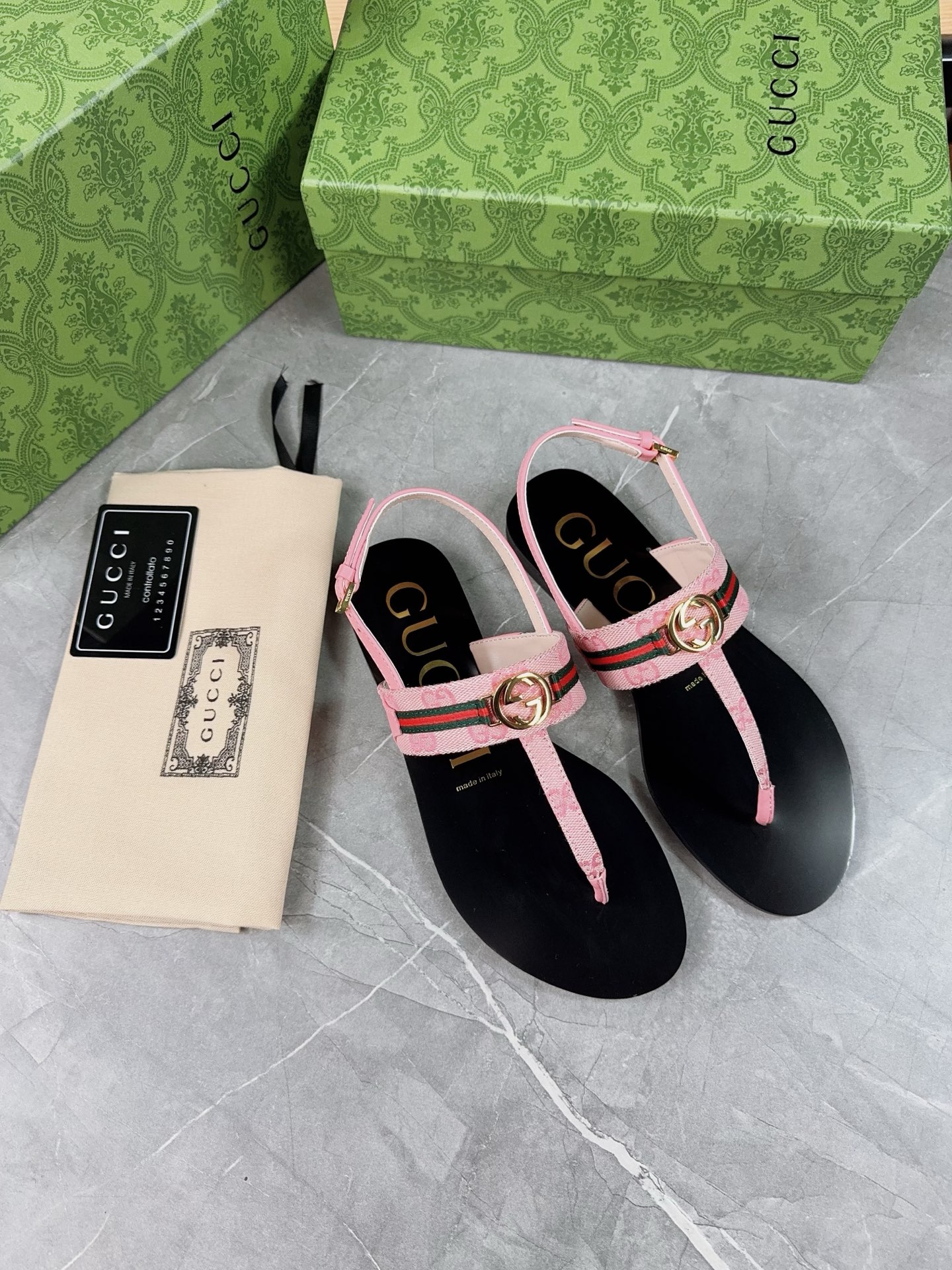 Gucci Women's Thong Sandals with Signature Web and Interlocking GG Detail 6 i1741359633955 3847 0 4