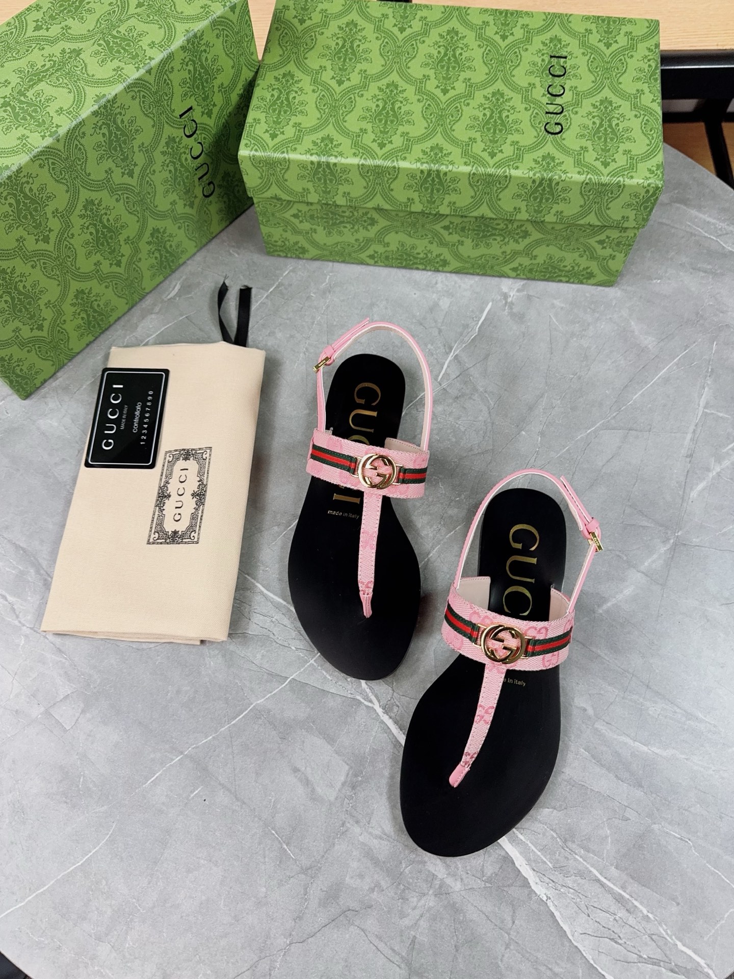 Gucci Women's Thong Sandals with Signature Web and Interlocking GG Detail 7 i1741359634813 5284 0 6