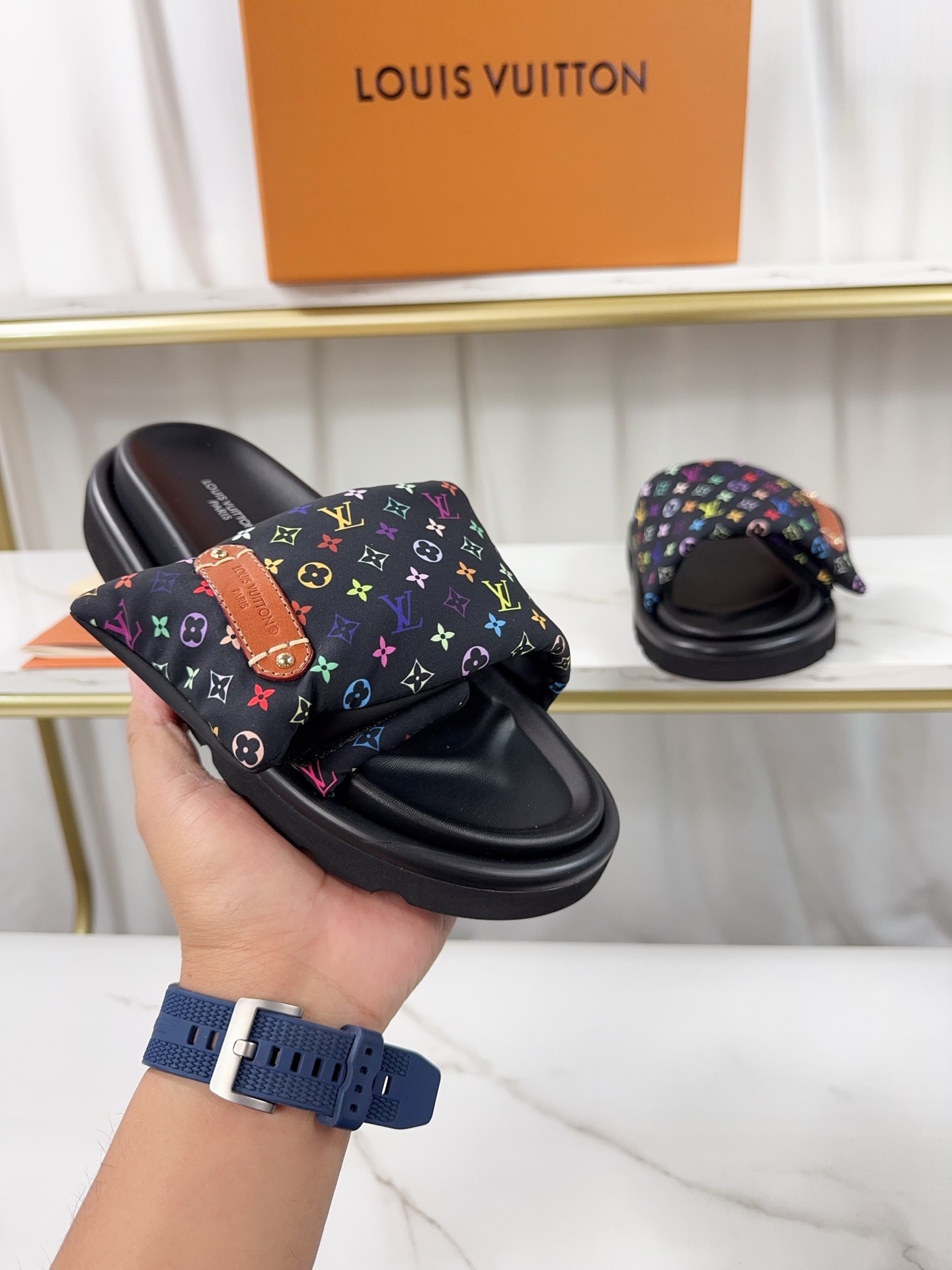 Louis Vuitton Pool Pillow Comfort Flat Sandal Monogram Fabric 1 Louis Vuitton Pool Pillow Comfort Flat Sandal Monogram Fabric