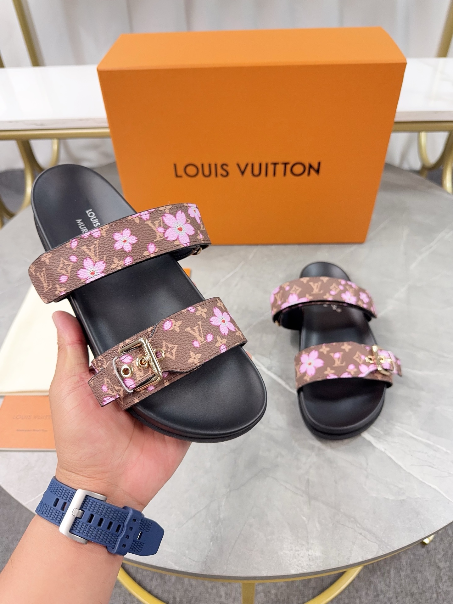 Louis Vuitton Women's Sandal with Adjustable Buckle and Platform Sole 9 i1742807128733 7124 0 7