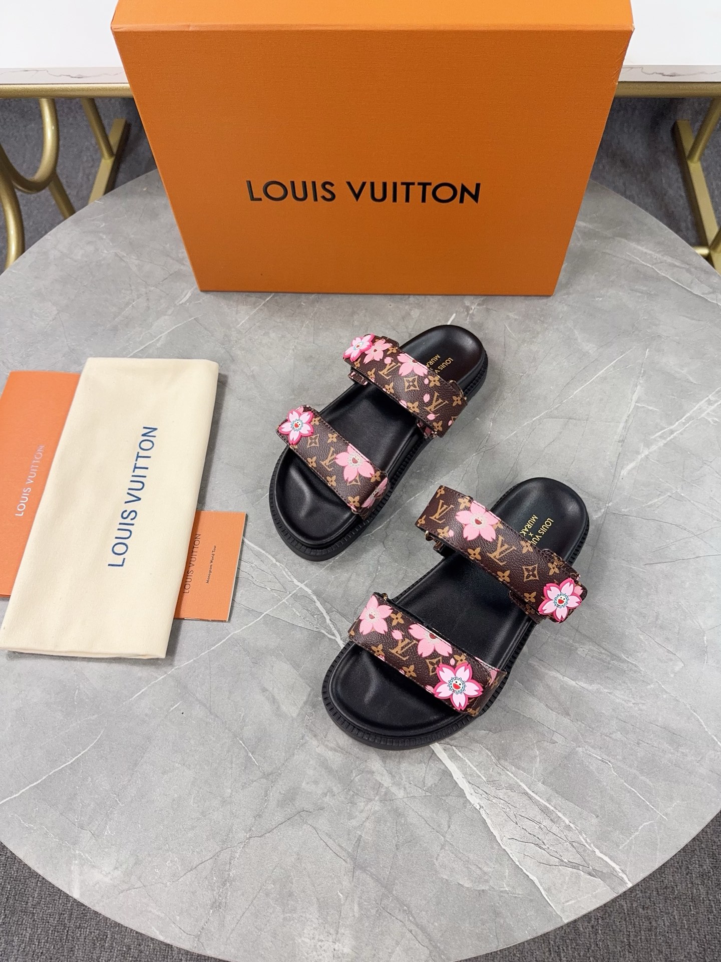 Louis Vuitton Women's Sandal, Lightweight & Comfortable Beach or Pool Slides 7 i1744871529623 3953 0 6