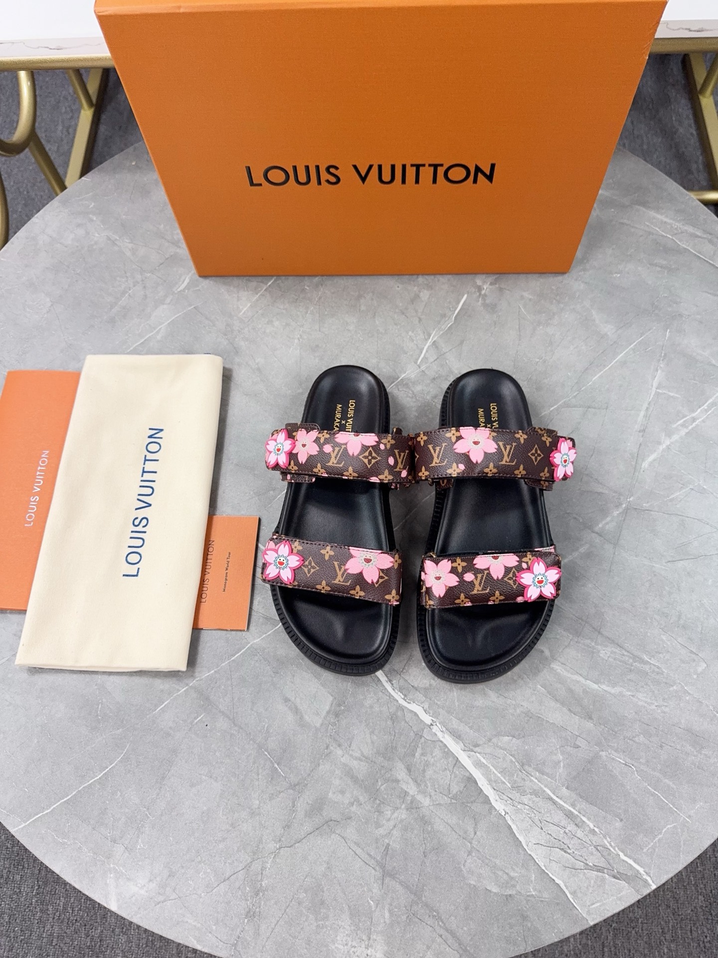 Louis Vuitton Women's Sandal, Lightweight & Comfortable Beach or Pool Slides 3 i1744871529623 7517 0 1