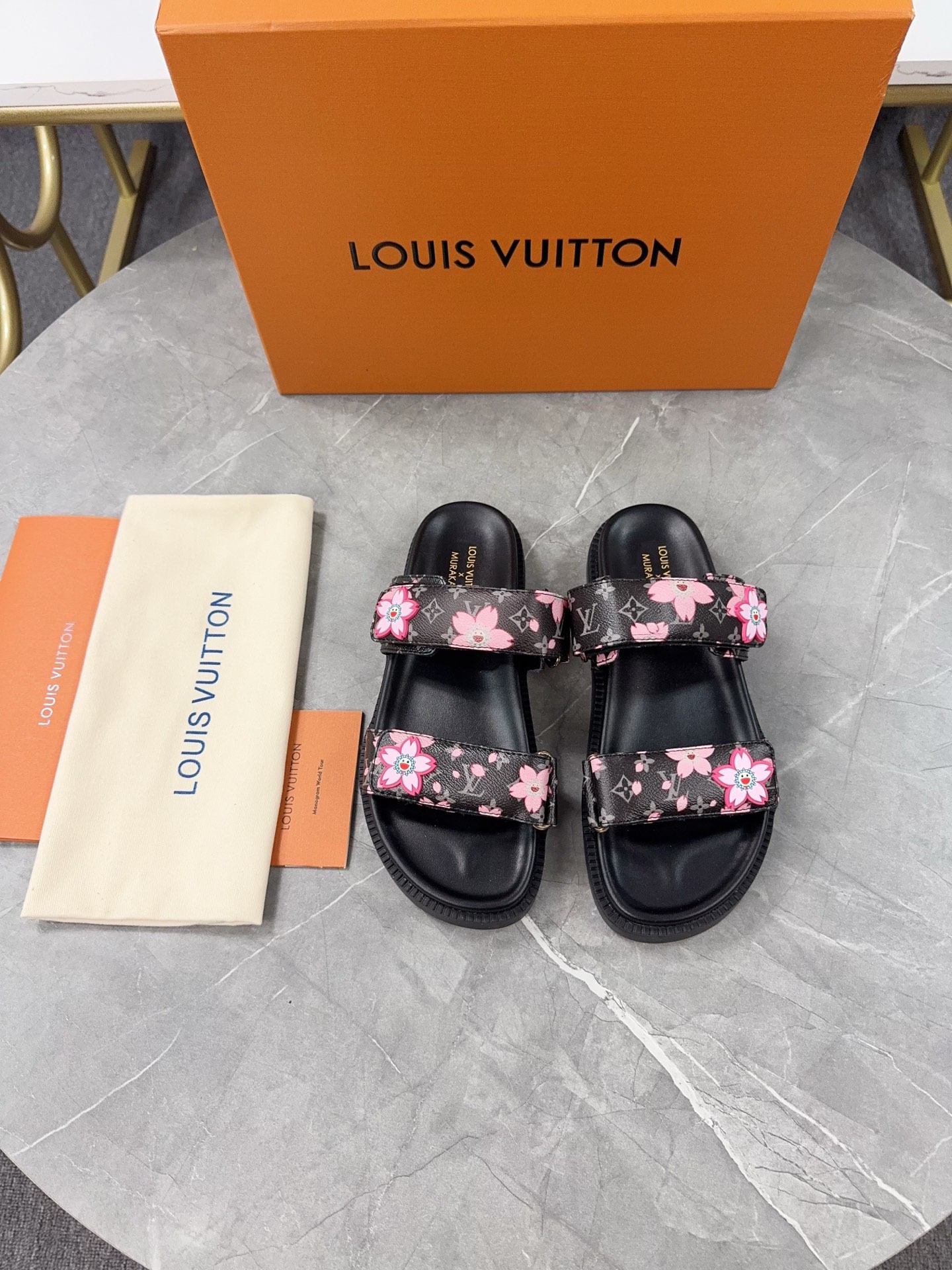 Louis Vuitton 2025 Spring/Summer Women's Trendy Sandals with Floral Print 6 i1744871551434 3522 0 4