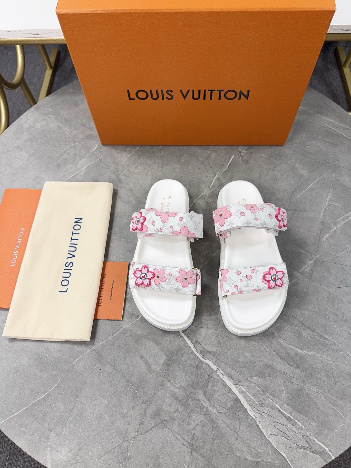 Louis Vuitton 2025 Spring/Summer Peach Blossom Sandals - Stylish & Comfortable 9 i1744871578748 8529 0 8