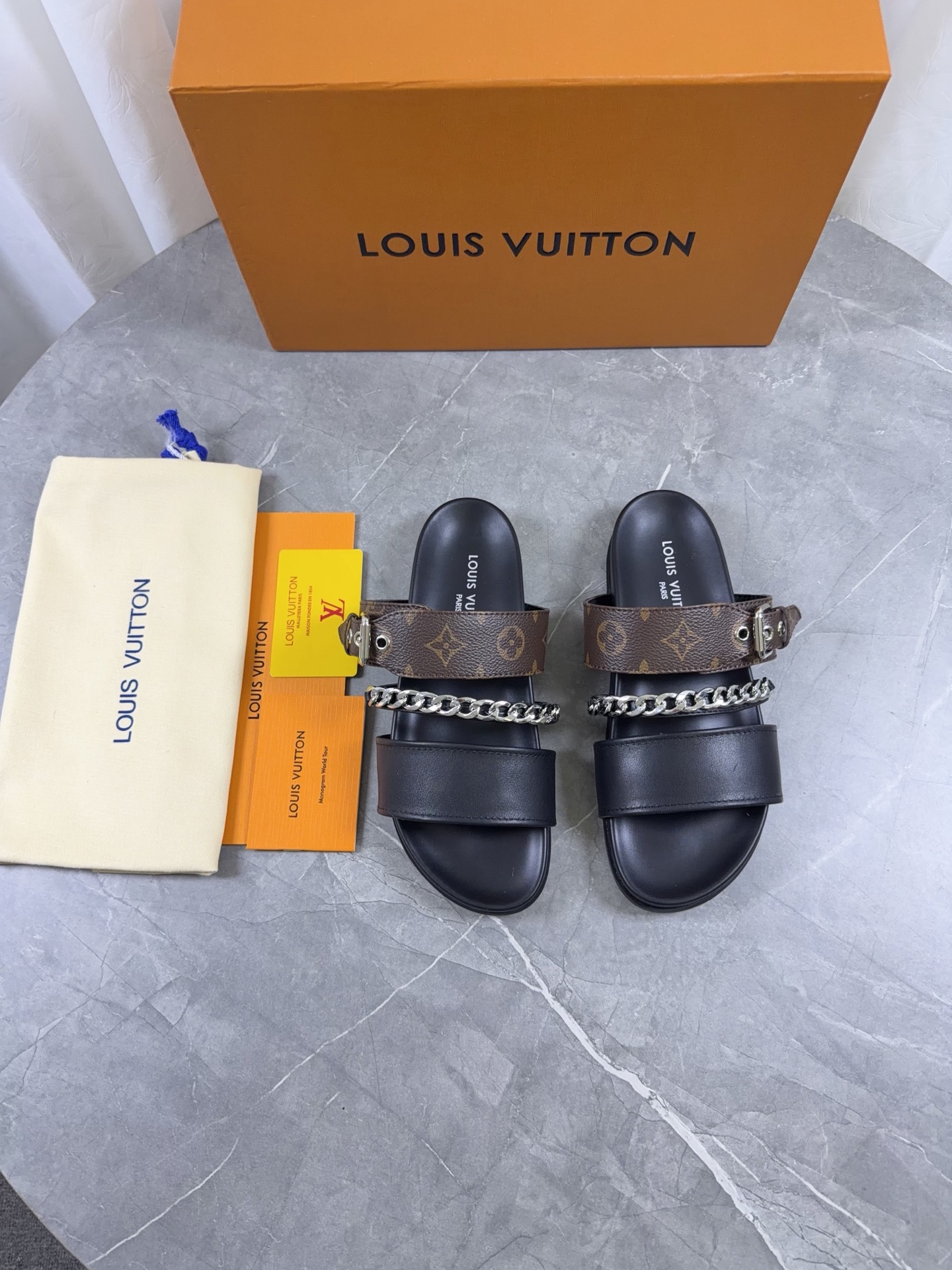 LV Style Leather Men's Shoes style reference detail image 3 from source 766791