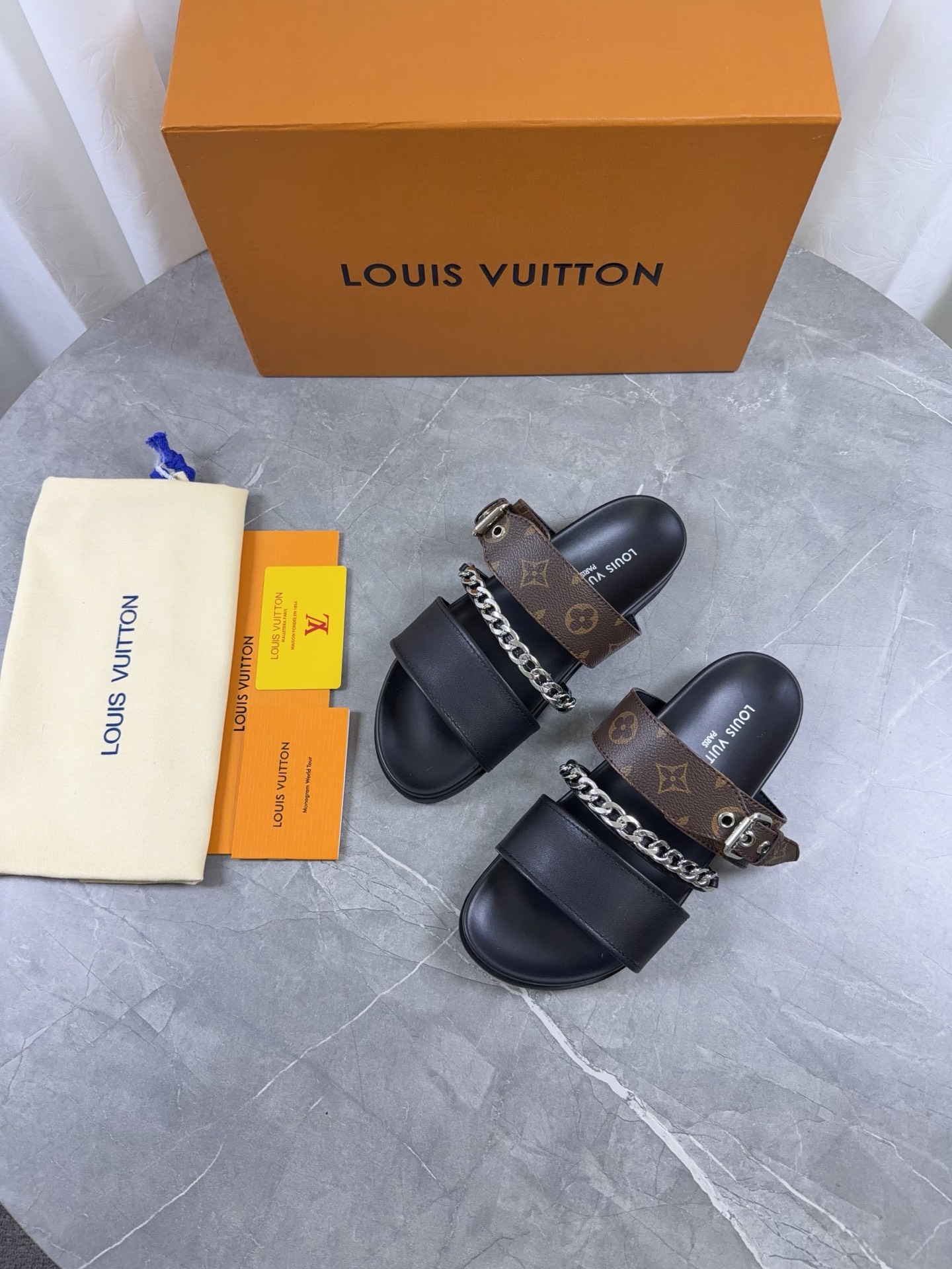 LV Style Leather Men's Shoes Lookbook Reference image 2