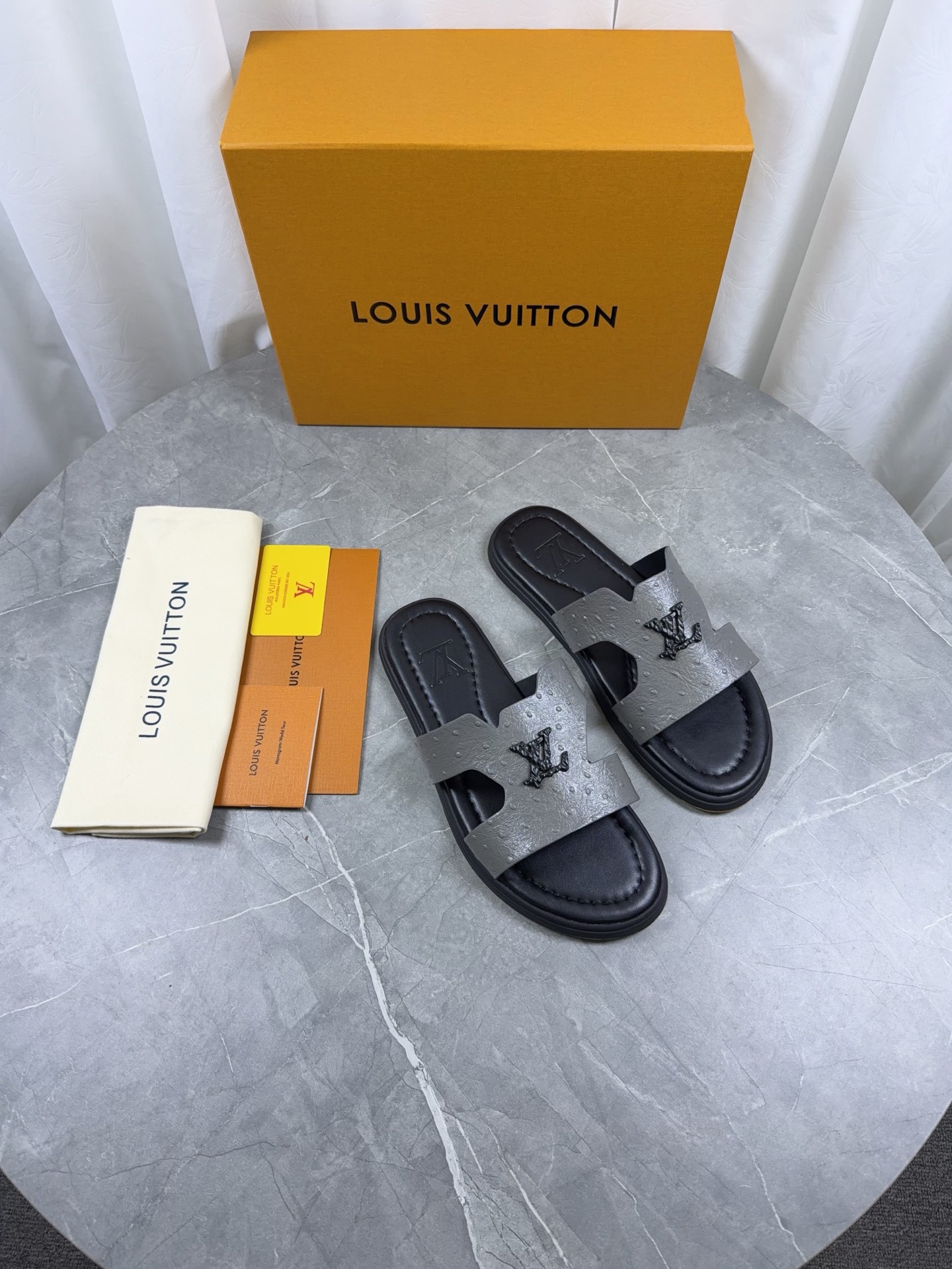 LV Style Leather Men's Shoes style reference detail image 6 from source 766797
