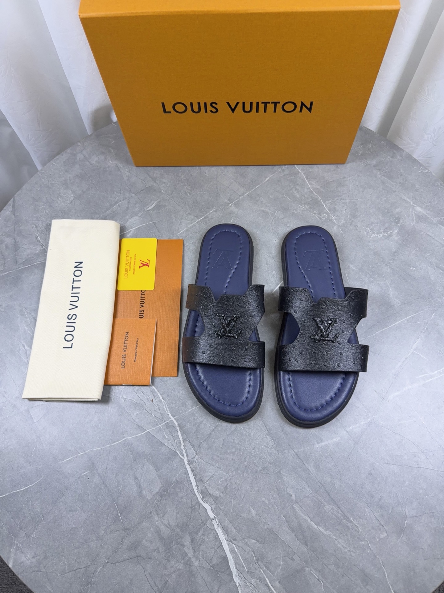 LV Style Leather Men's Shoes Lookbook Reference image 2