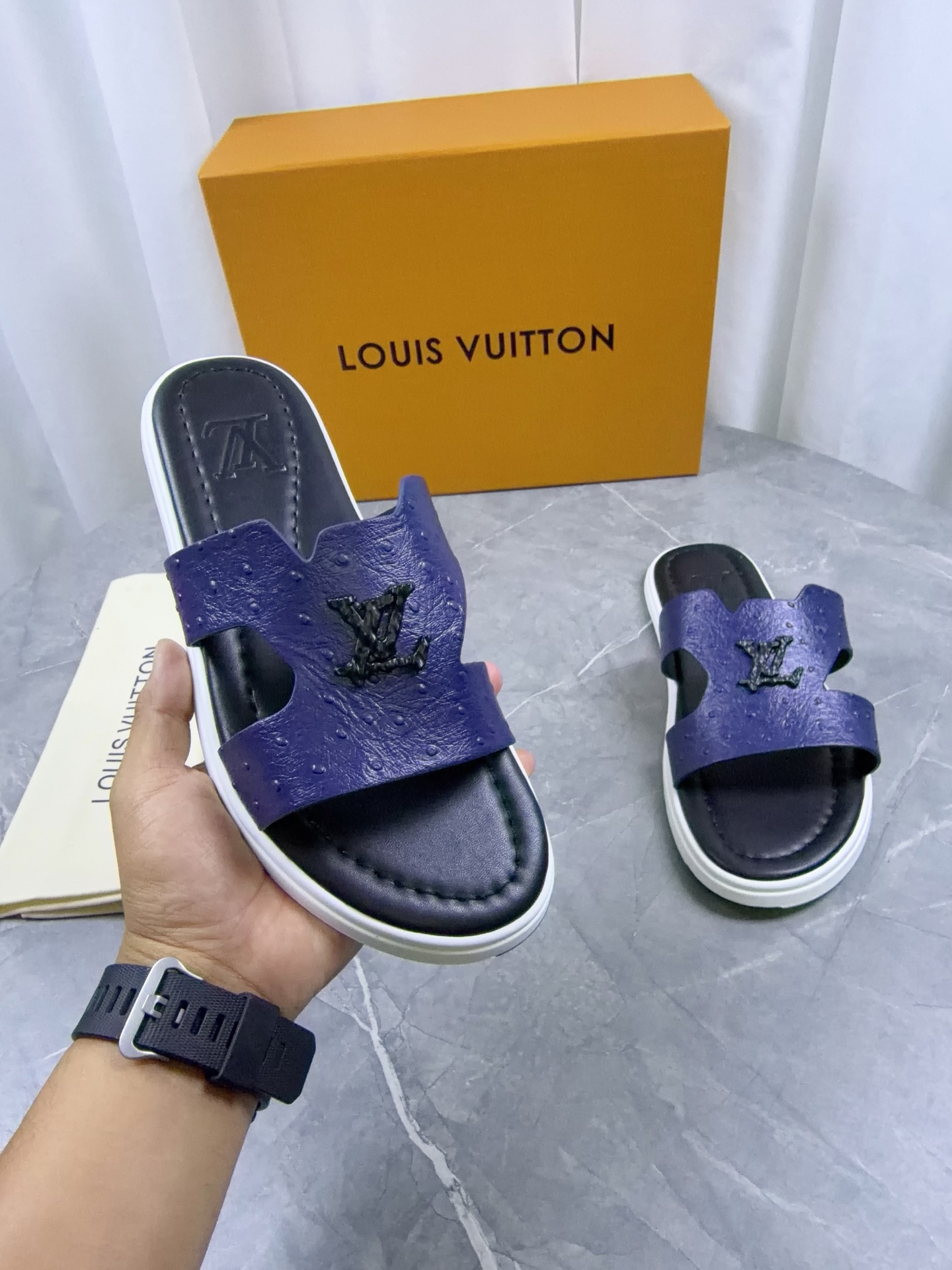 LV Style Leather Men's Shoes style reference detail image 6 from source 766804