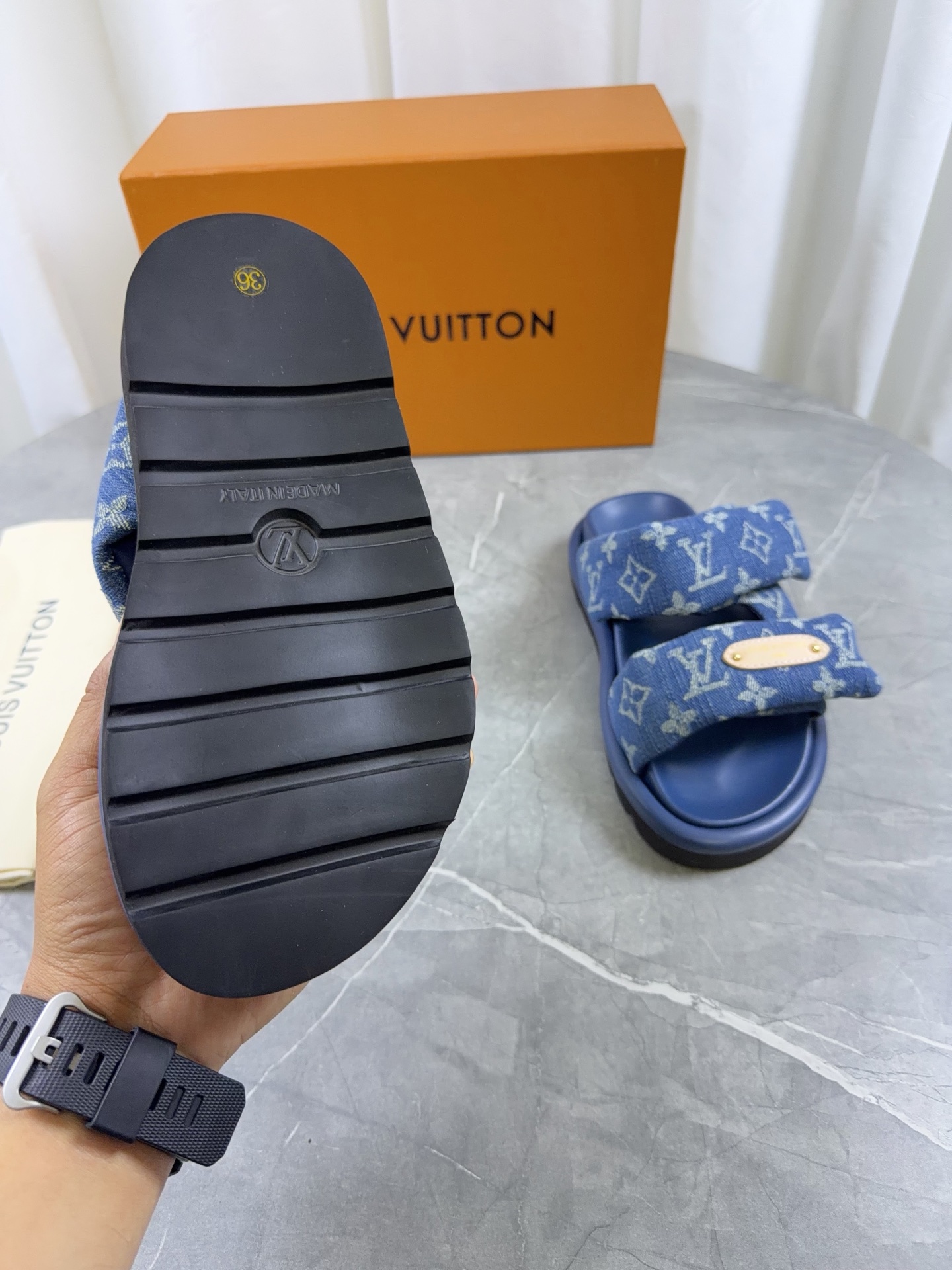 LV Style Leather Men's Shoes style reference detail image 6 from source 766793