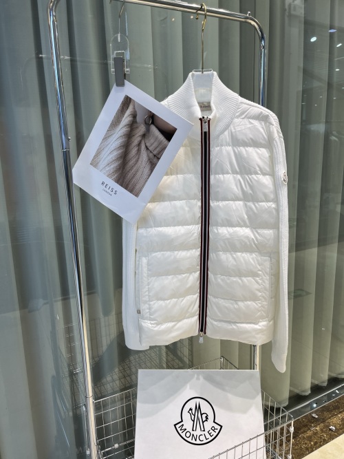 Moncler Men's Knit Panel Down Jacket - Foldable Hat, Unisex Style 1 Moncler Men's Knit Panel Down Jacket - Foldable Hat, Unisex Style