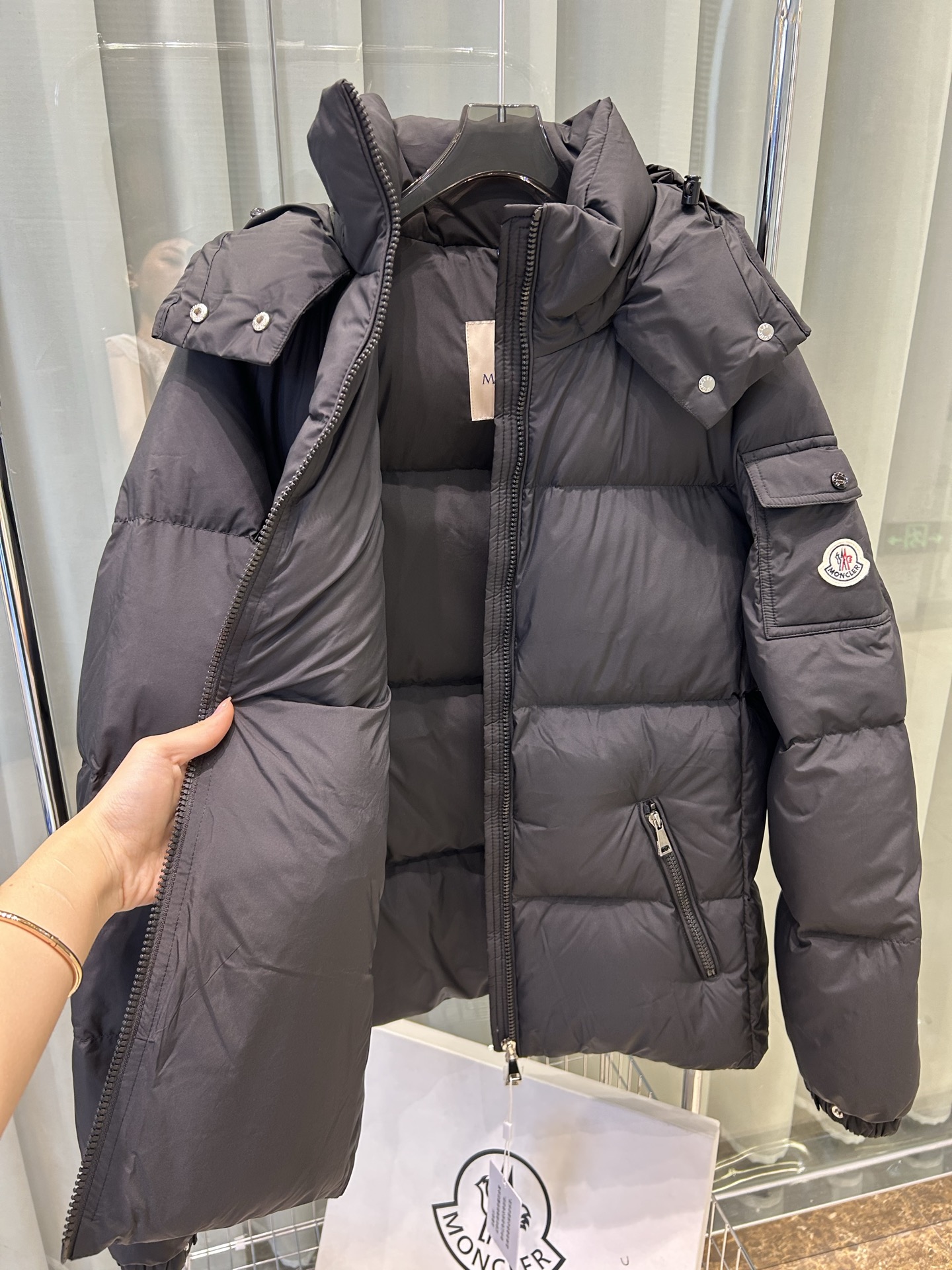 Moncler Fourmines Short Down Jacket - Recycled Nylon, Slim Fit, Detachable Hood 7 i1755273185385 5514 0 5
