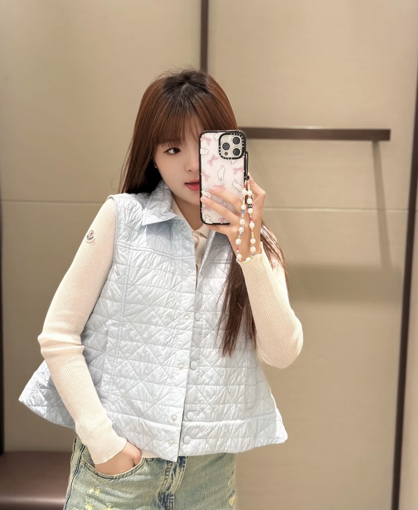 NO:536802,Vest model upper body picture, alexander wang19860909马甲模特上身图,,alexander wang,Women's clothing