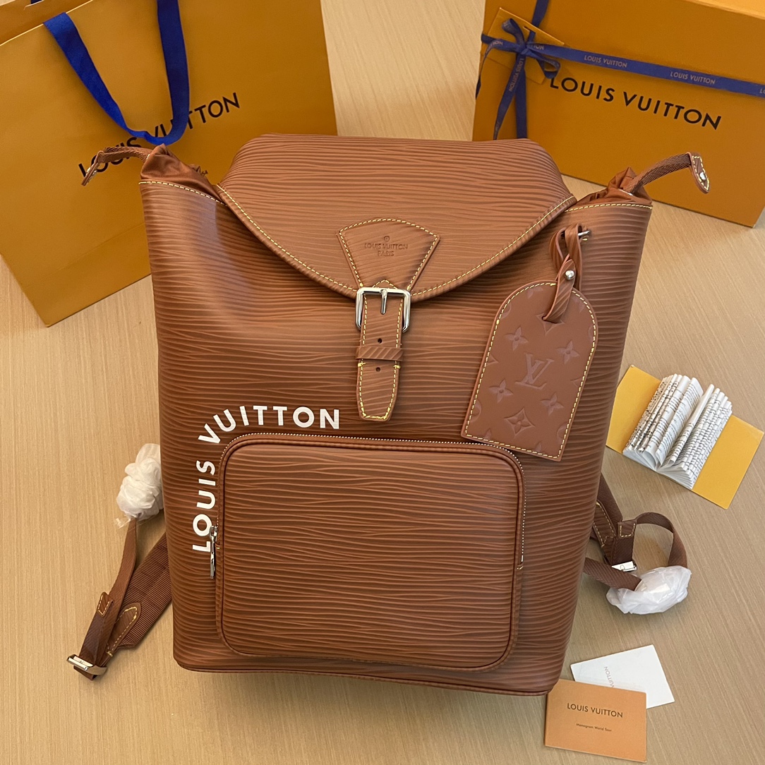Louis Vuitton LV Montsouris Bags Backpack Epi Cowhide M23099
