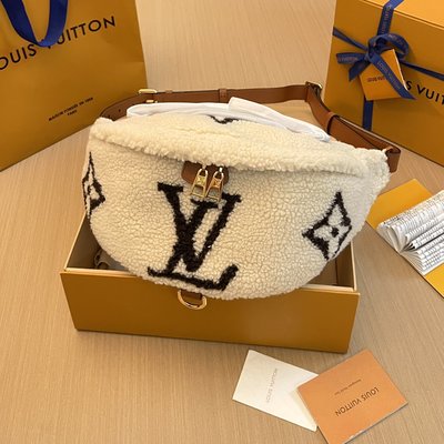 Louis Vuitton LV Bumbag Belt Bags & Fanny Packs Beige White Wool M23715