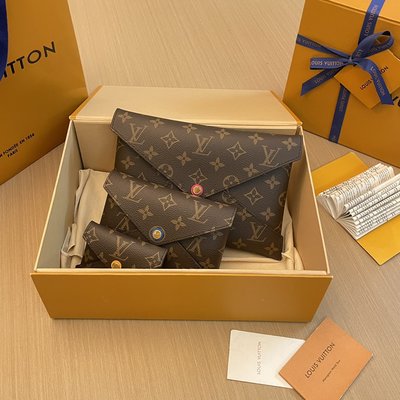Louis Vuitton Best Clutches & Pouch Bags Splicing Monogram Canvas Pochette