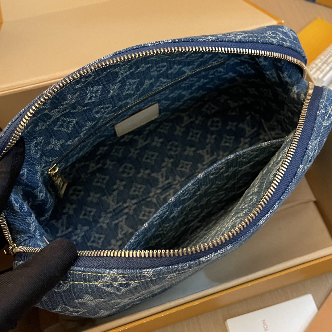 Louis Vuitton Monogram Denim Large Cosmetic Pouch - Blue 7 i1704686704 1320 6