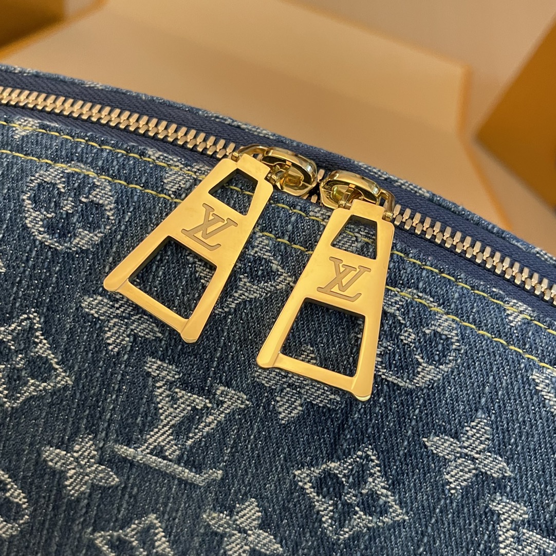 Louis Vuitton Monogram Denim Large Cosmetic Pouch - Blue 5 i1704686704 4668 0