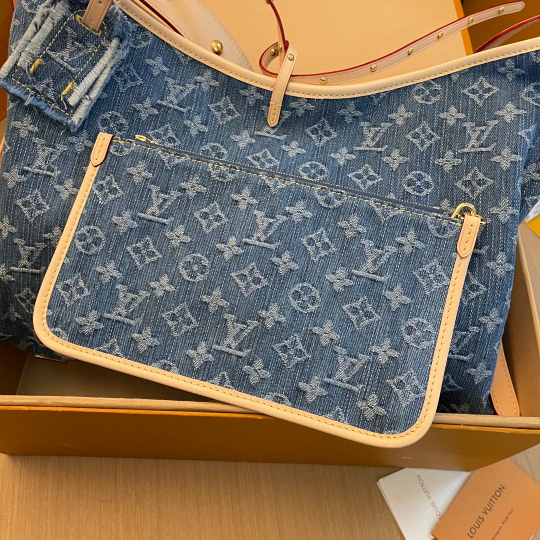 Louis Vuitton Denim Carryall: Spacious, Stylish, and Perfect for Everyday Use 5 i1710487170 9237 2