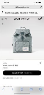 Louis Vuitton LV Montsouris Bolsos Mochila Acero completo M22534