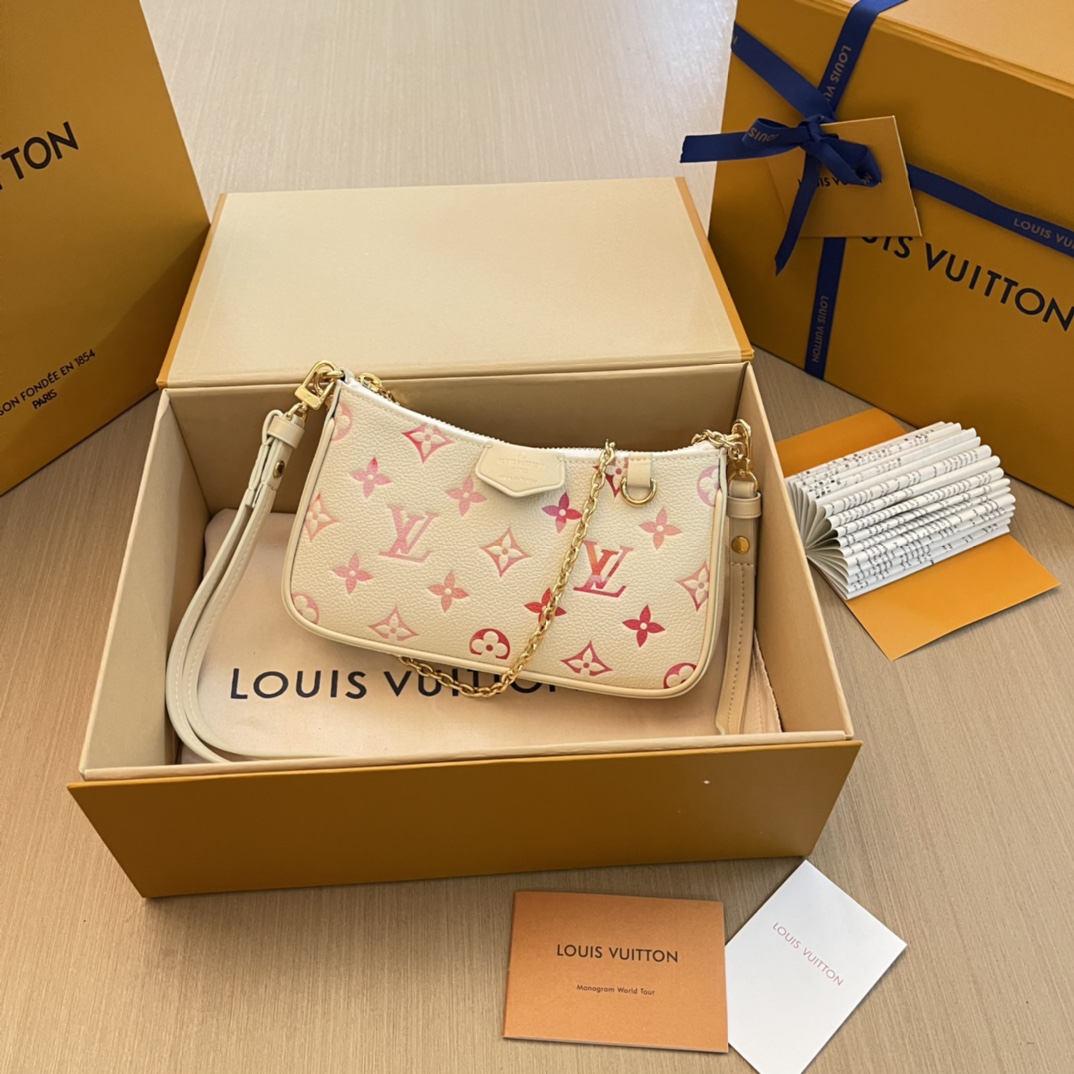 Louis Vuitton LV Easy Pouch On Strap Torby Sprzęgła Empreinte​ Łańcuchy M83448