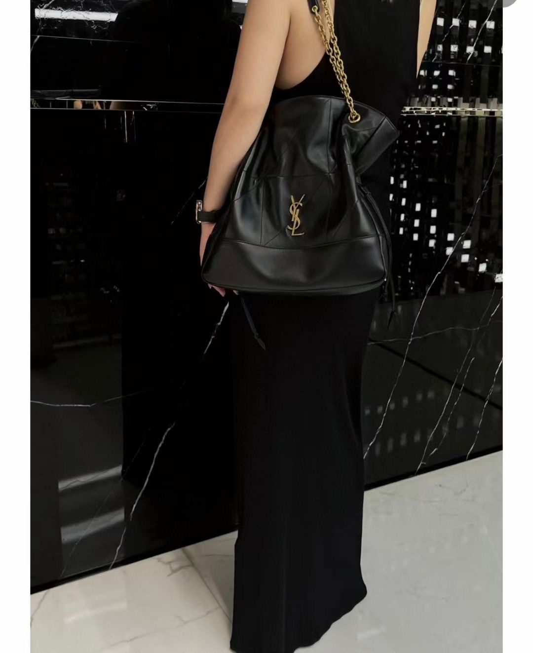 Saint Laurent Black and gold combination, the eternal theme