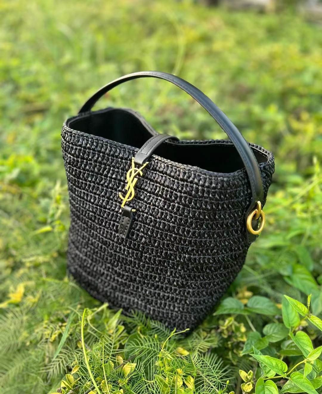 Saint Laurent Raffia handwoven__