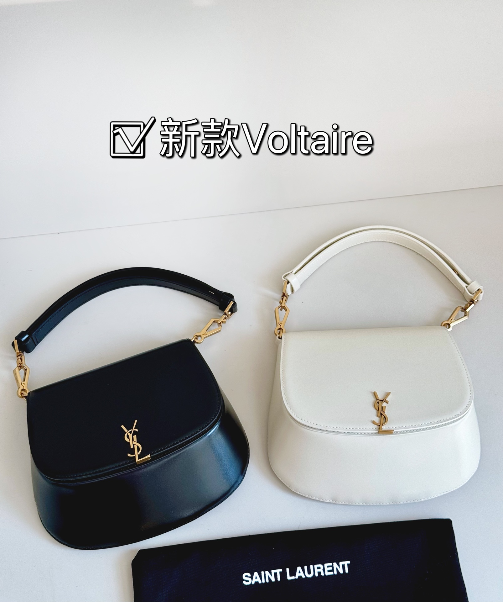 Saint Laurent black white