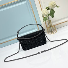 新品 【配盒】MINI LOCÒ仿水晶装饰手袋-VLogo Signature施华洛世奇®仿水晶装饰-配 新品 【配盒】MINI LOCÒ仿水晶装饰手袋-VLogo Signature施华洛世奇®仿水晶装饰-配