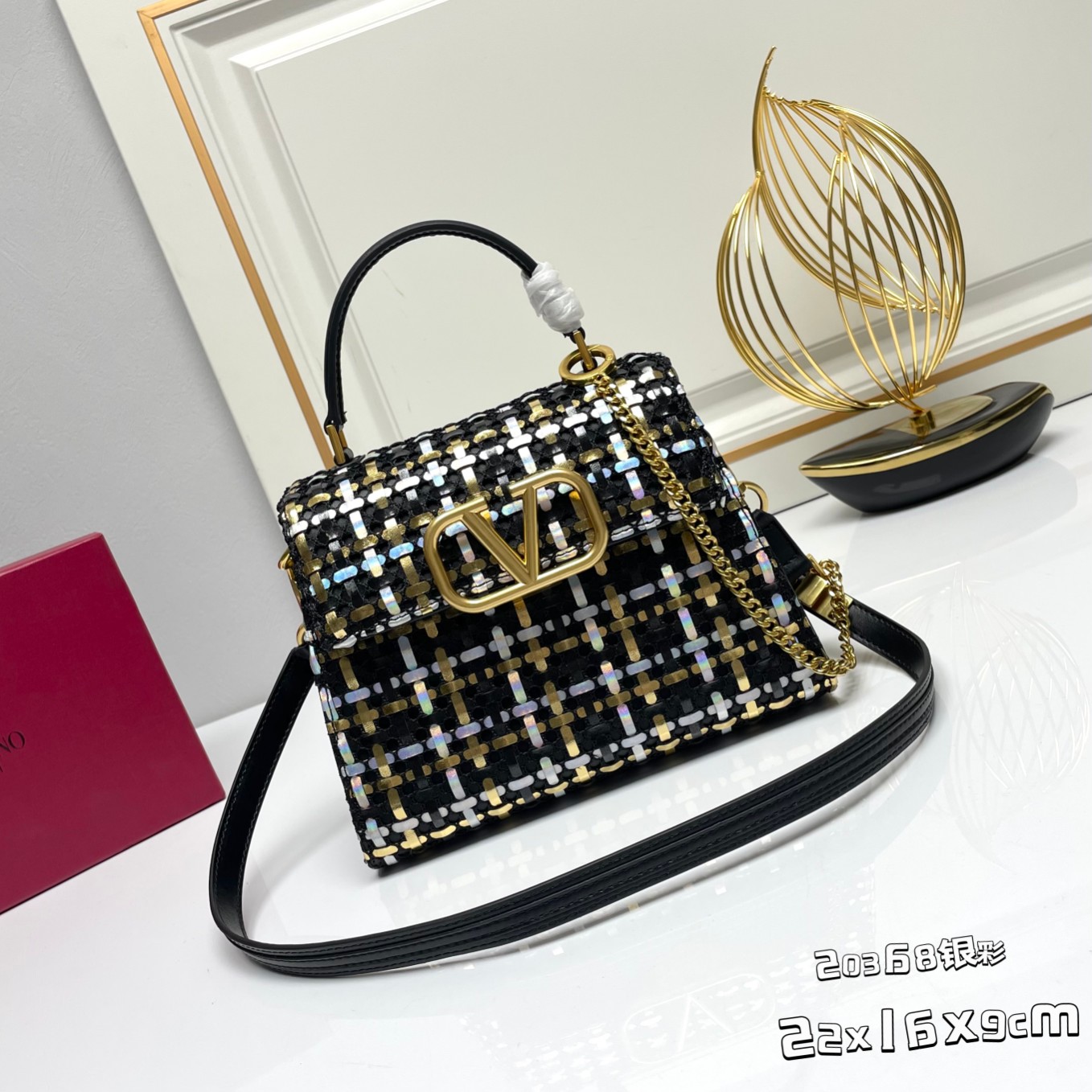 新品 编织🆕 Valentino Garavani VSLING |华伦天奴|手工编织公文包💼搭配可延长
