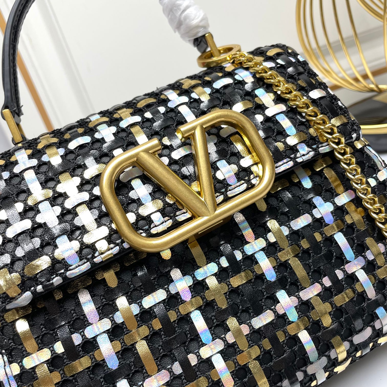 新品 编织🆕 Valentino Garavani VSLING |华伦天奴|手工编织公文包💼搭配可延长