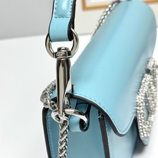 小号【配盒】 VALENTINO MINI LOCÒ仿水晶装饰手袋 -VLogo Signature施华洛世奇®仿水晶装 小号【配盒】 VALENTINO MINI LOCÒ仿水晶装饰手袋 -VLogo Signature施华洛世奇®仿水晶装