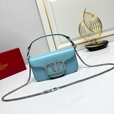 小号【配盒】 VALENTINO MINI LOCÒ仿水晶装饰手袋 -VLogo Signature施华洛世奇®仿水晶装 小号【配盒】 VALENTINO MINI LOCÒ仿水晶装饰手袋 -VLogo Signature施华洛世奇®仿水晶装
