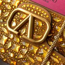 大号【配盒】MINI LOCÒ仿水晶装饰手袋-VLogo Signature施华洛世奇®仿水晶装饰-配可 大号【配盒】MINI LOCÒ仿水晶装饰手袋-VLogo Signature施华洛世奇®仿水晶装饰-配可