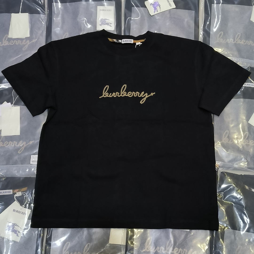 BURBERRY BBR Valentine's Day Limited War Horse camiseta de manga corta con espalda a cuadros Ofertas reales