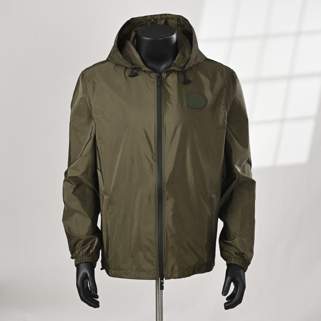 BURBERRY Burberry BBR espalda caballo de guerra caballero sello conjunto chaqueta chaqueta fotos reales
