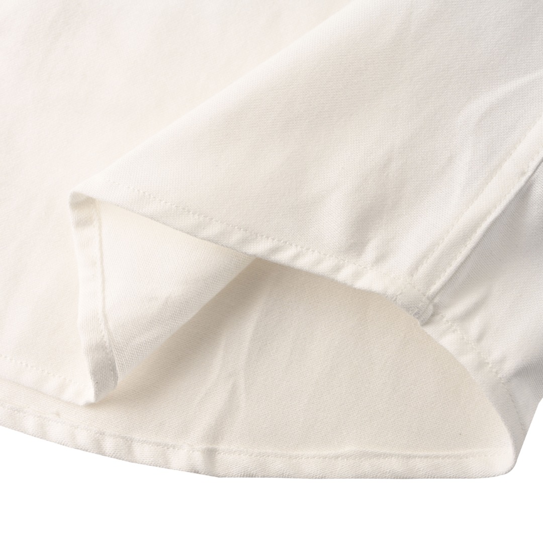 AMI Paris 小爱心刺绣长袖衬衫 定制臻品柔韧牛津棉布