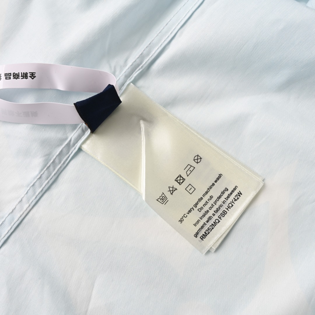 Louis Vuitton LOUIS VUITTON LV 渐变字母花卉长袖衬衫