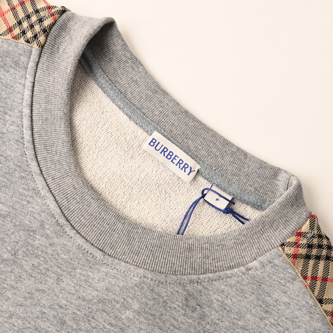 Burberry BURBERRY巴宝莉BBR 侧菱格织带套装圆领卫衣