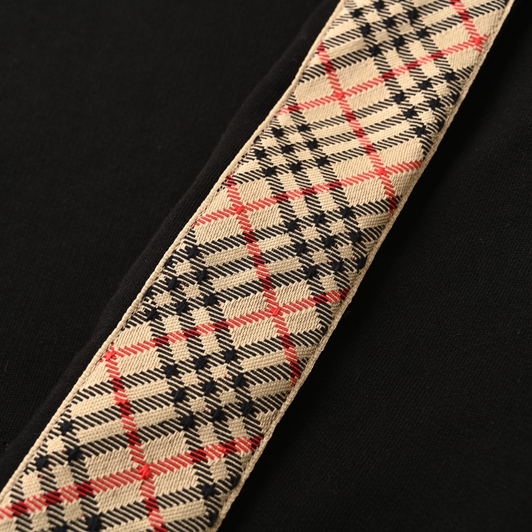 Burberry BURBERRY巴宝莉BBR 侧菱格织带套装连帽卫衣